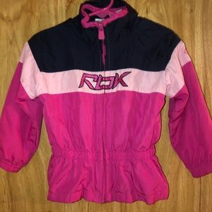 Reebok Toddler Girl Sz 24M hooded raincoat